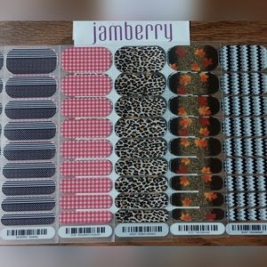⚜️ Jamberry Nail Wrap Lot ⚜️ J12 ⚜️ NWT ⚜️ 5 Packs ⚜️